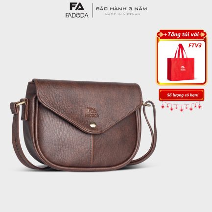 Túi đeo chéo nữ đa năng FADODA FN19 màu nâu