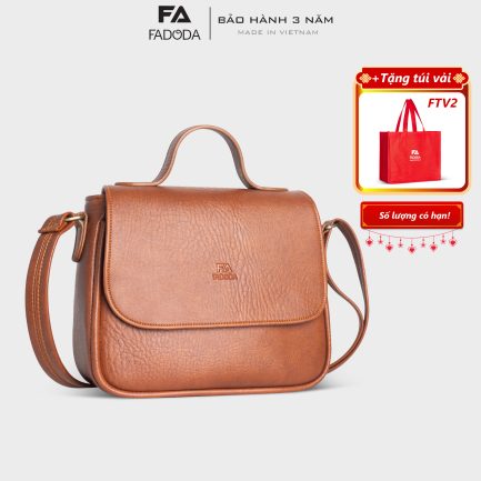 Túi đeo chéo nữ cỡ lớn FADODA FN26 màu bò