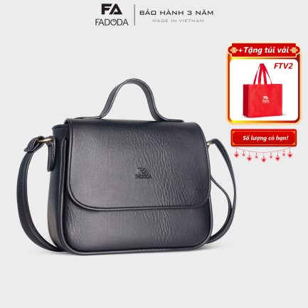 Túi đeo chéo nữ cỡ lớn FADODA FN26 màu đen