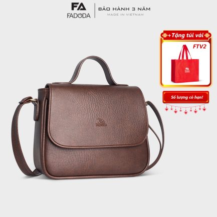 Túi đeo chéo nữ cỡ lớn FADODA FN26 màu nâu