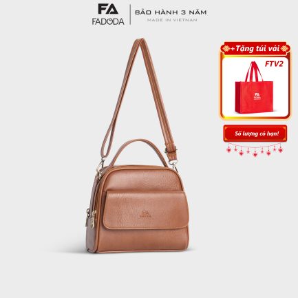 Túi đeo vai nữ cao cấp FADODA FN32 màu bò