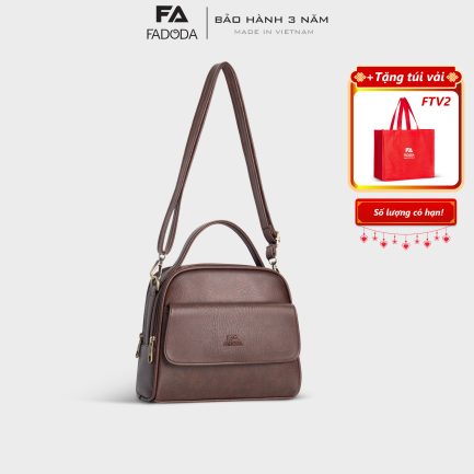 Túi đeo vai nữ cao cấp FADODA FN32 màu nâu