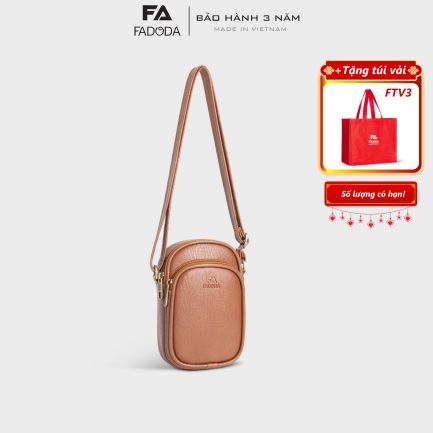 Túi đeo chéo nữ mini FADODA FN37 màu bò