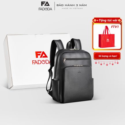 Balo da unisex đa năng đựng laptop 15.6inch Fadoda FBA27 màu đen