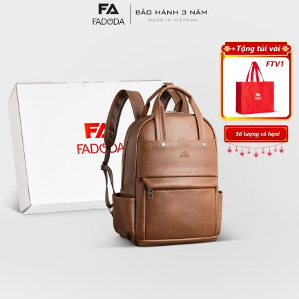 Balo da công sở cỡ lớn Fadoda FBA28 màu bò