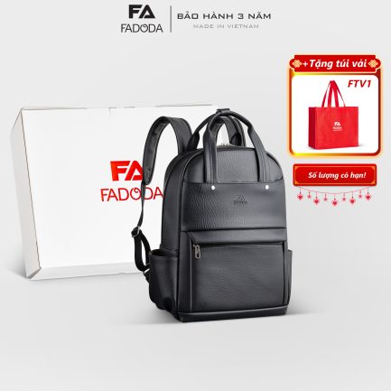 Balo da công sở cỡ lớn Fadoda FBA28 màu đen