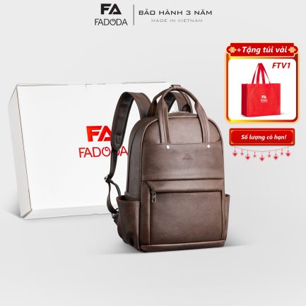 Balo da công sở cỡ lớn Fadoda FBA28 màu nâu