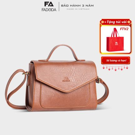 Túi đeo chéo nữ thời trang đa năng FADODA FN40 màu bò