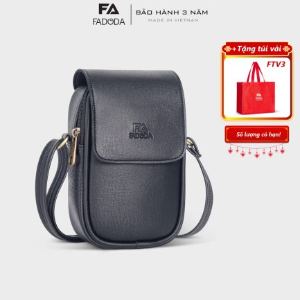 Túi nữ đeo chéo đựng điện thoại FADODA FN45 màu đen