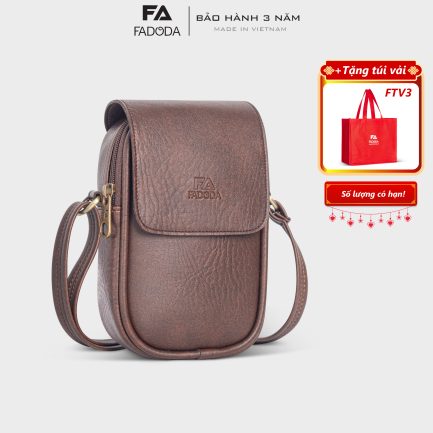 Túi đeo chéo đựng điện thoại FADODA FN45 màu nâu