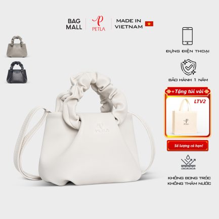 TÚI XÁCH NỮ THỜI TRANG MINI CẦM TAY PETLA LN03 (Trắng)