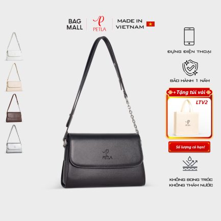 Túi xách đeo vai nữ thời trang PETLA LN18 màu đen