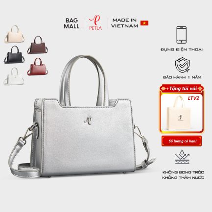 Túi xách nữ sang trọng thời trang PELTA LN20 màu bạc