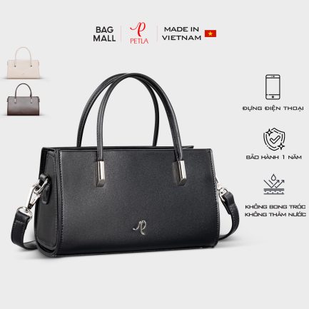 Túi đeo chéo nữ cầm tay Petla LN25 màu đen