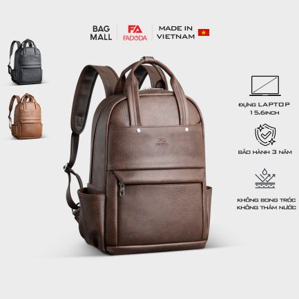 Balo da công sở cỡ lớn Fadoda FBA28 màu nâu
