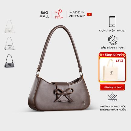 Túi đeo vai nữ sang trọng PETLA LN29 màu nâu