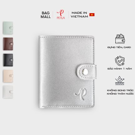 Ví nữ mini cầm tay PETLA LVN20 màu bạc