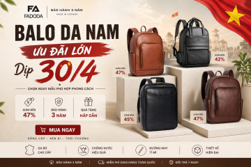 Balo da nam ưu đãi lớn dịp 30/4 – chọn ngay mẫu phù hợp phong cách
