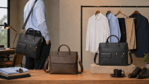 Cặp công sở nam da PU – Kinh nghiệm chọn chuẩn cho dân văn phòng