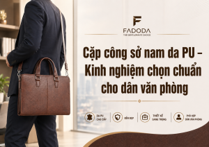 Cặp công sở nam da PU – Kinh nghiệm chọn chuẩn cho dân văn phòng 