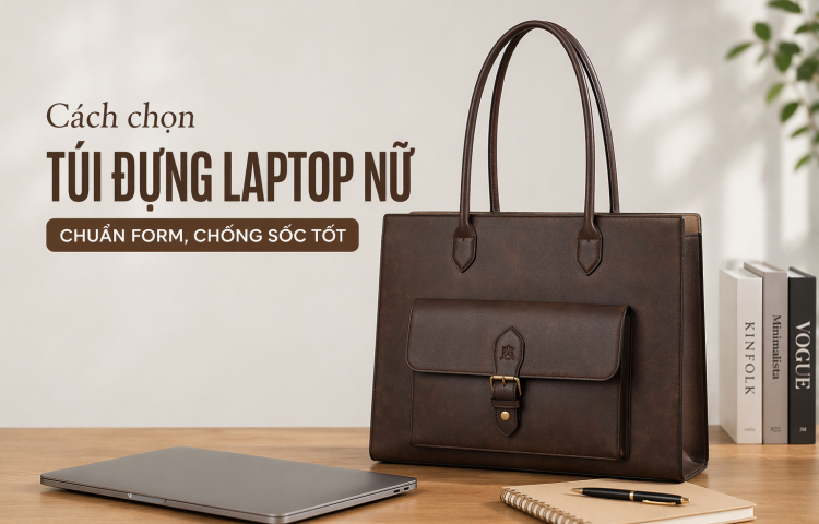 Cách chọn túi đựng laptop nữ chuẩn form, chống sốc tốt
