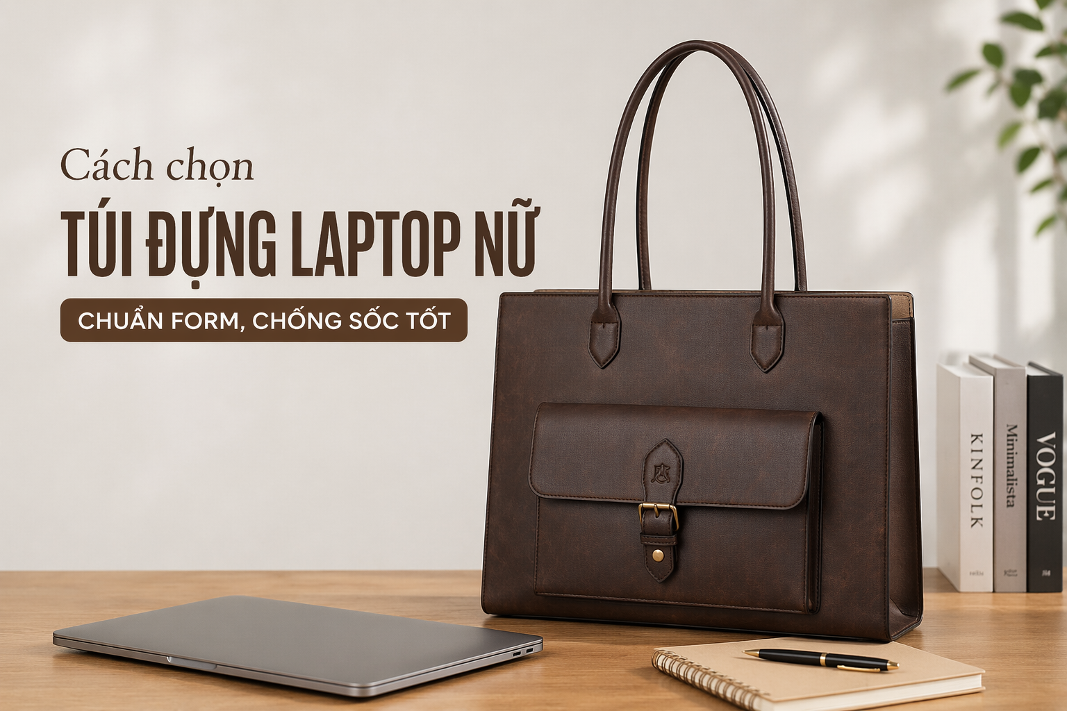 Cách chọn túi đựng laptop nữ chuẩn form, chống sốc tốt