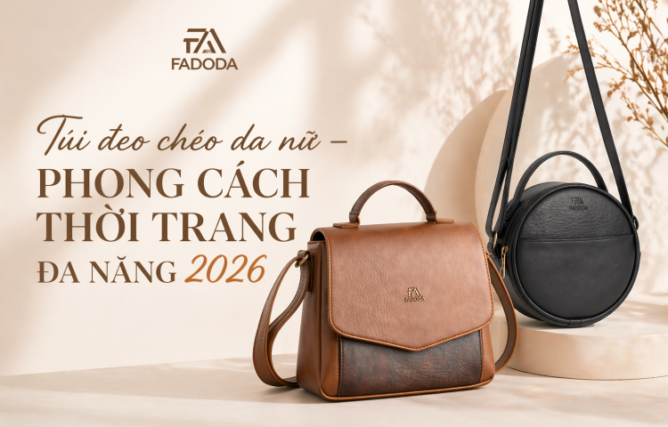 Túi đeo chéo da nữ – Phong cách thời trang đa năng 2026