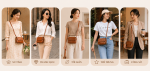 Túi đeo chéo nữ nhỏ gọn giảm giá 30/4 – đẹp tinh tế, mang đi đâu cũng hợp