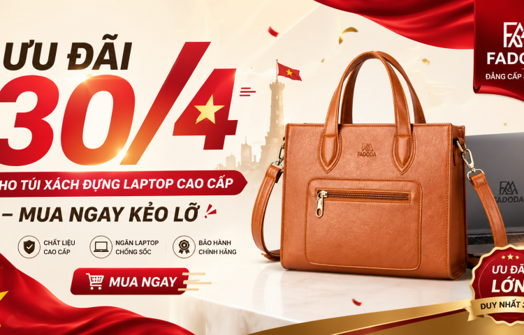 Ưu đãi 30/4 cho túi xách đựng laptop cao cấp – mua ngay kẻo lỡ