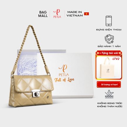 Túi đeo vai nữ thời trang hiện đại Petla LN28 màu mơ
