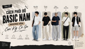 Cách phối đồ basic nam nhưng vẫn cực kỳ có gu