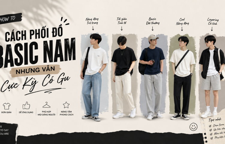 Cách phối đồ basic nam nhưng vẫn cực kỳ có gu