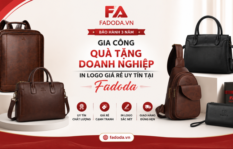 Gia công quà tặng doanh nghiệp in logo giá rẻ uy tín tại Fadoda