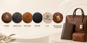 Gia công túi da quà tặng doanh nghiệp in logo chuyên nghiệp theo yêu cầu