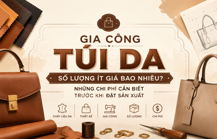 Gia công túi da số lượng ít giá bao nhiêu? Những chi phí cần biết trước khi đặt sản xuất