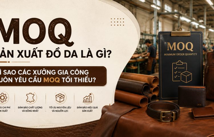 MOQ sản xuất đồ da là gì? Vì sao các xưởng gia công luôn yêu cầu MOQ tối thiểu?