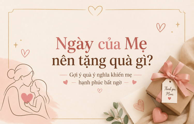Ngày của Mẹ nên tặng quà gì? Gợi ý quà ý nghĩa khiến mẹ hạnh phúc bất ngờ