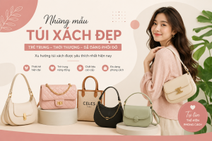 Những mẫu túi xách đẹp trẻ trung đang được sử dụng nhiều hiện nay