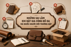 Những sai lầm khi đặt gia công đồ da mà nhiều người mới thường gặp
