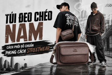 Túi đeo chéo nam – Cách phối đồ chuẩn phong cách streetwear