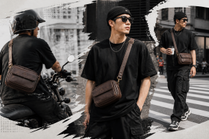 Túi đeo chéo nam – Cách phối đồ chuẩn phong cách streetwear