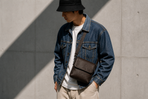 Túi đeo chéo nam – Cách phối đồ chuẩn phong cách streetwear