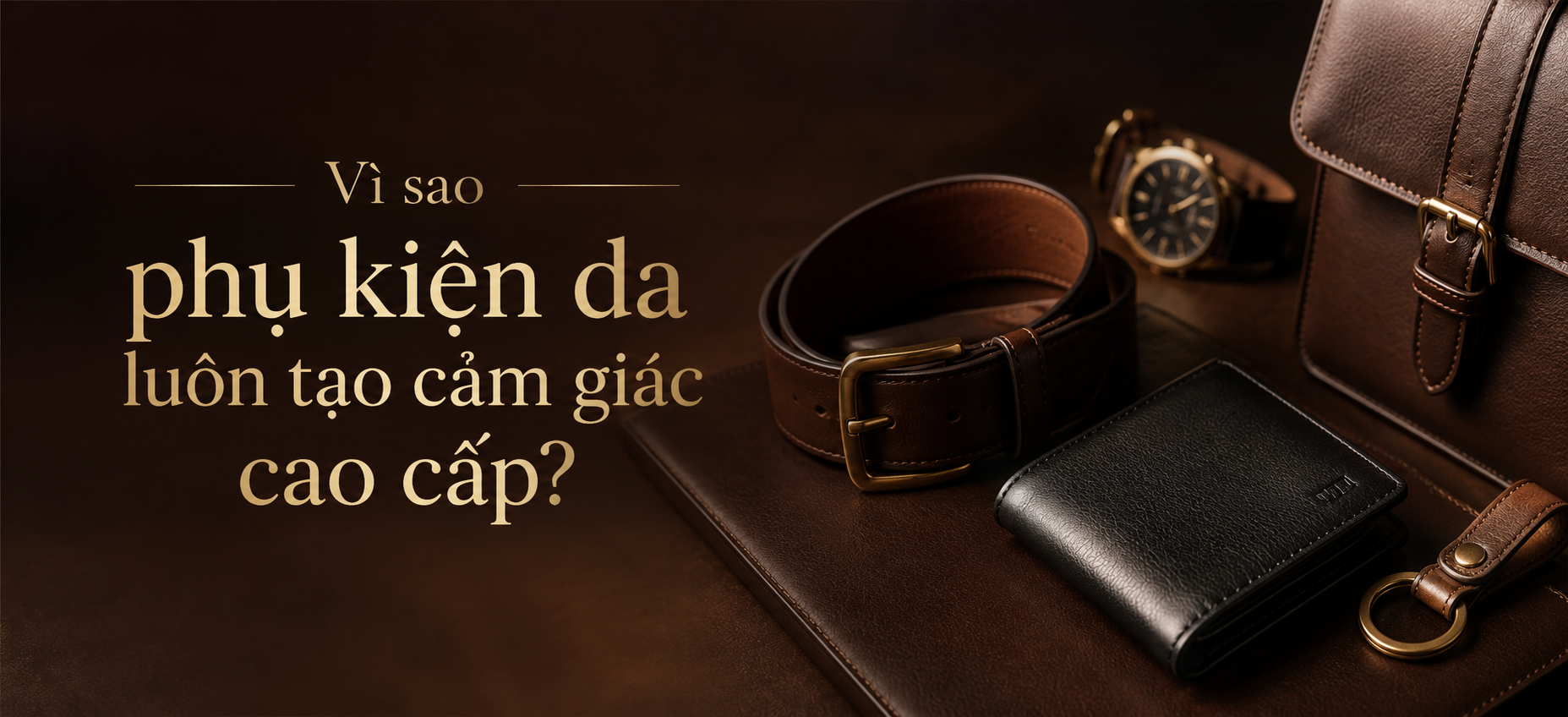 Vì sao phụ kiện da luôn tạo cảm giác cao cấp?