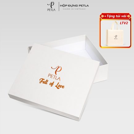 Hộp quà basic hiện đại PETLA màu trắng H30