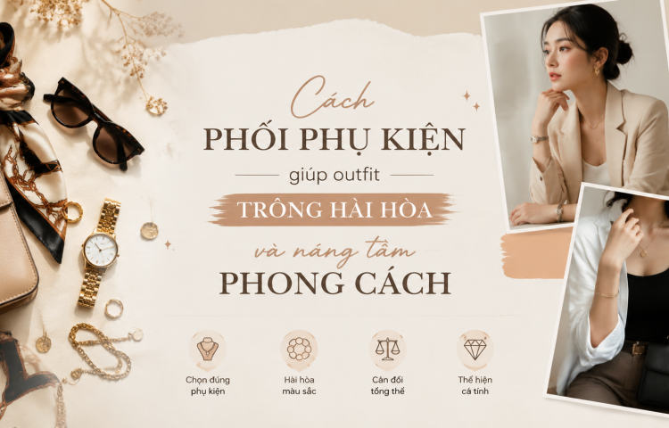 Cách phối phụ kiện giúp outfit trông hài hòa hơn và nâng tầm phong cách
