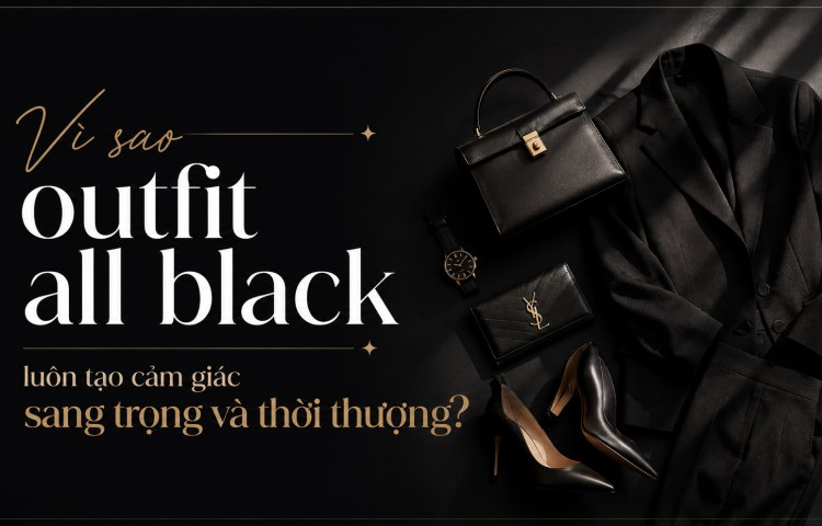 Vì sao outfit all black luôn tạo cảm giác sang trọng?