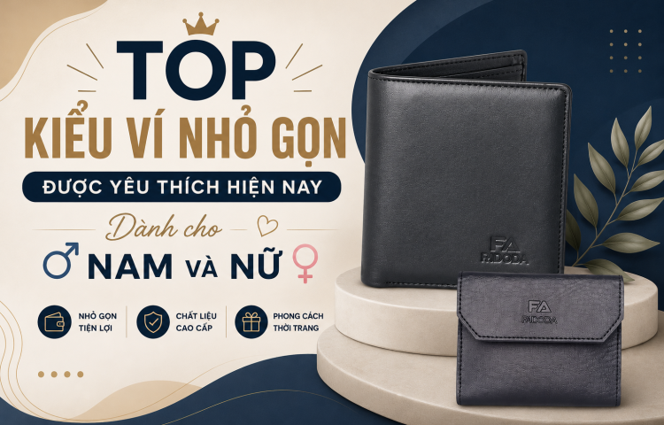 Top kiểu ví nhỏ gọn được yêu thích hiện nay