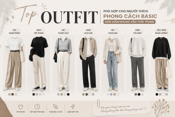 Top outfit phù hợp cho người thích phong cách basic đơn giản nhưng vẫn thời trang