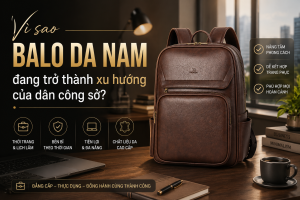 Vì sao balo da nam đang trở thành xu hướng của dân công sở?