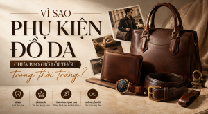 Vì sao phụ kiện đồ da chưa bao giờ lỗi thời trong thời trang?